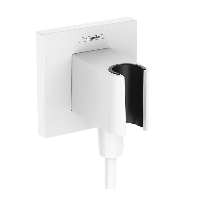 hansgrohe Handheld Shower Wall Outlet 12inch Thread Connection in Matte White 26889701