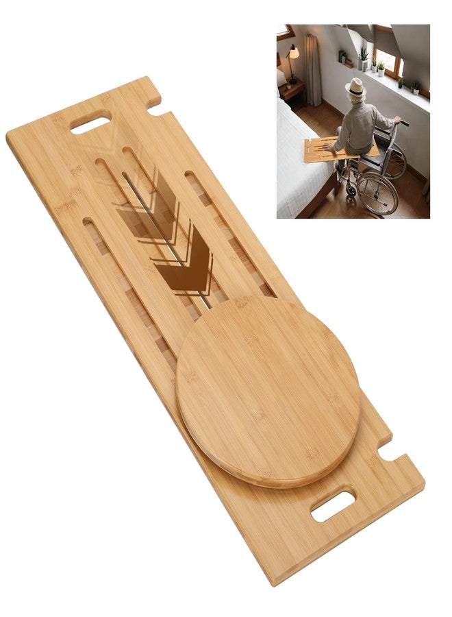 Sienson Slide Transfer Board with Turntable,Slide Board MakeTransfers Easier,Heavy-Duty Sliding Board for Patient Senior and Handicap Move Assist and Slide Transfer,Holds up to 450 Pounds - Image 1