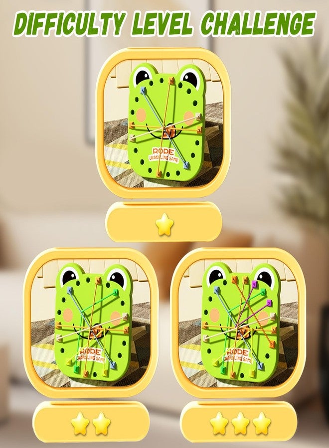 TSFGDYL Frog Brainy Knots Game,Rope Untangling Puzzle Game,Educational Strategy Board Game for Kids & Adults, Family Travel Party Toys, Gifts for All Ages - Image 4