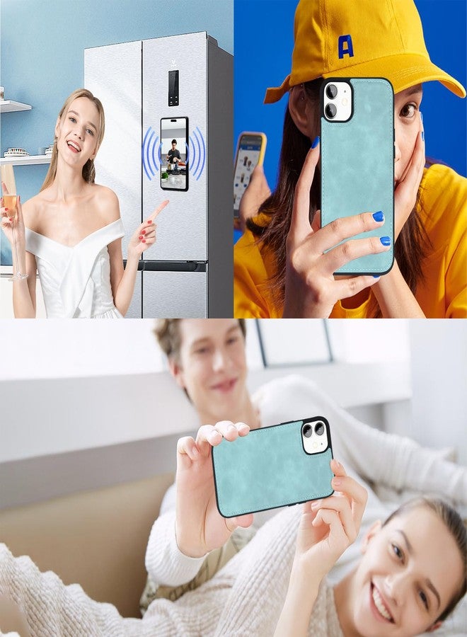 TwoHead for iPhone 12/12 Pro Wallet Case with Card Holder & Detachable Magnetic Phone Case,Leather All-Round Protection Phone Case for Women/Men,6.1IN,Blue - Image 3