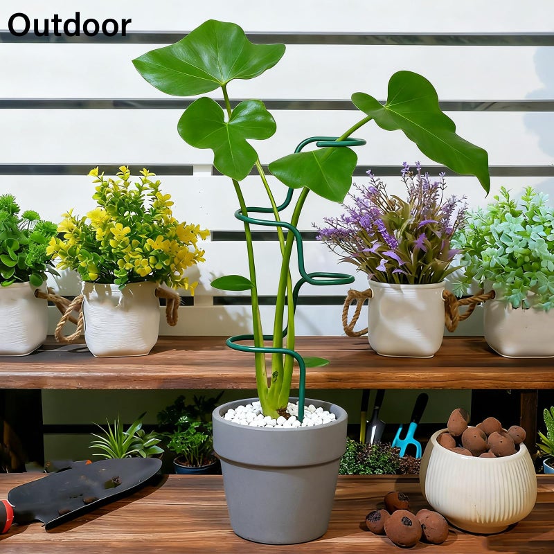 GOOOXIM Set of 3 Sturdy Metal Plant Support Stakes for Indoor & Outdoor Use - Garden Trellis for Hydrangeas, Monstera, Flowers, Herbs, and Seedlings - Ideal for Small to Medium Plants - Image 5