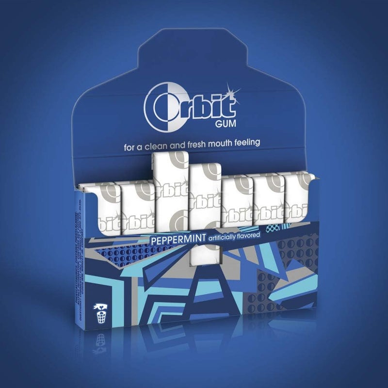 Orbit Peppermint Sugarfree Chewing Gum - 3 Packs - Image 3