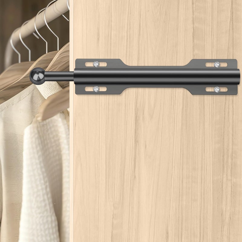 FIRJOY 12" Valet Rod for Closet Pull Out (1 Pack, Black) - Image 4