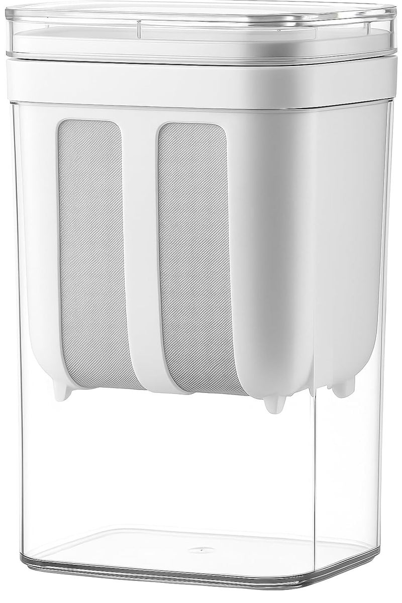 Konquer TimeS مصفاة الزبادي اليوناني 1100 مل – صانع زبادي متعدد الاستخدامات مع شبكة دقيقة وغطاء للحليب الصويا، الكفير، التوت، الحساء، العصير والقهوة - Image 1