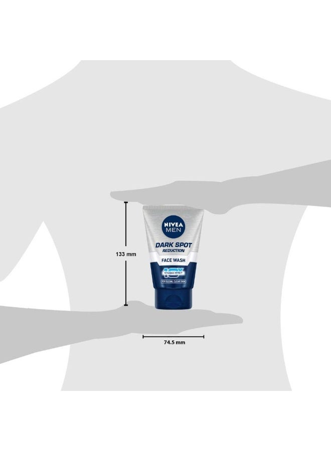 NIVEA MEN Dark Spot Reduction Face Wash 100 g (Pack of 3)| With Ginko and Ginseng Extracts for Clean, Healthy & Clear Skin | 10 X Vitamin C Effect for Radiant Skin |For Dark Spot Reduction - Image 4