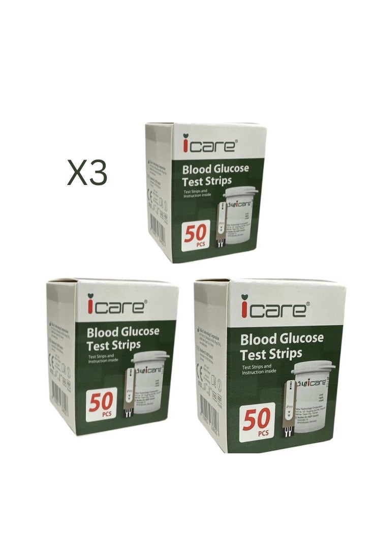 Set of 150 pieces iCare blood glucose measuring strips