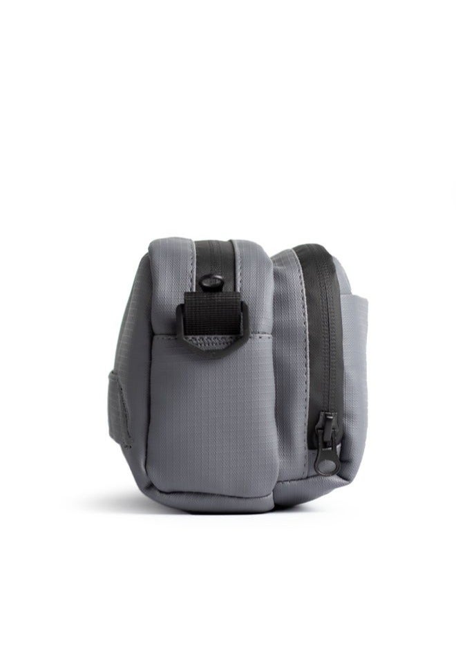 Ar supply AR Power Kit by Arij Bags | Multi-Use Crossbody and Hand Bag for Work and Daily Use, 2 Main Compartments, Outer Pocket and Multiple Inner Dividers, Lightweight Practical Design (23 × 13 × 9 cm) (Grey) - Image 4