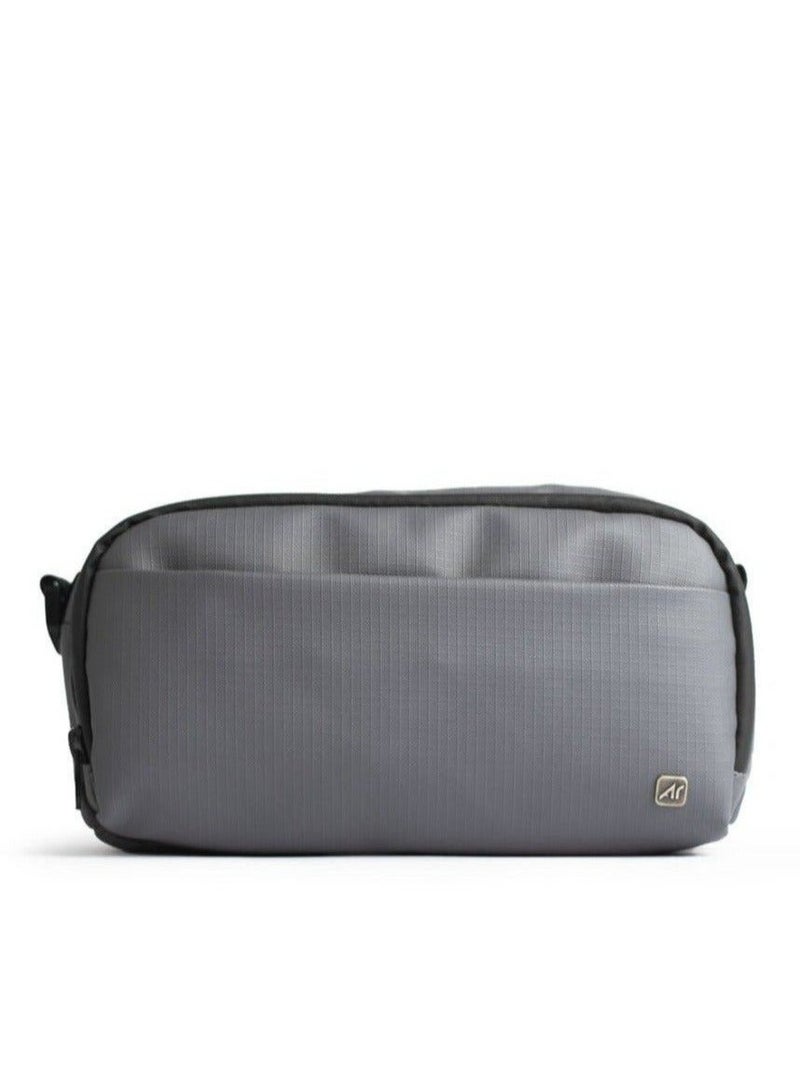 Ar supply AR Power Kit by Arij Bags | Multi-Use Crossbody and Hand Bag for Work and Daily Use, 2 Main Compartments, Outer Pocket and Multiple Inner Dividers, Lightweight Practical Design (23 × 13 × 9 cm) (Grey) - Image 1