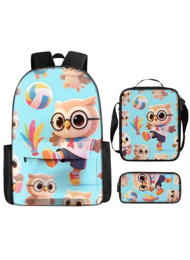 Bright Li Fire Cute cartoon bag set | shoulder + handbag + stationery bag | school season/holiday gift hot recommendation  - Image 2