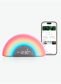 Momcozy DreamSync Tech™ Baby Sound Machine, Night Light, APP Control, Routine Builder, White Noise Machine with 34 Soothing Sounds, Wake Up Light Sunrise Alarm Clock, Wireless Speaker  - Image 1