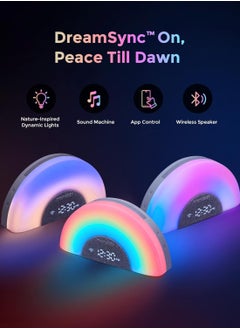Momcozy DreamSync Tech™ Baby Sound Machine, Night Light, APP Control, Routine Builder, White Noise Machine with 34 Soothing Sounds, Wake Up Light Sunrise Alarm Clock, Wireless Speaker  - Image 2