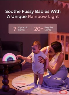 Momcozy DreamSync Tech™ Baby Sound Machine, Night Light, APP Control, Routine Builder, White Noise Machine with 34 Soothing Sounds, Wake Up Light Sunrise Alarm Clock, Wireless Speaker  - Image 3