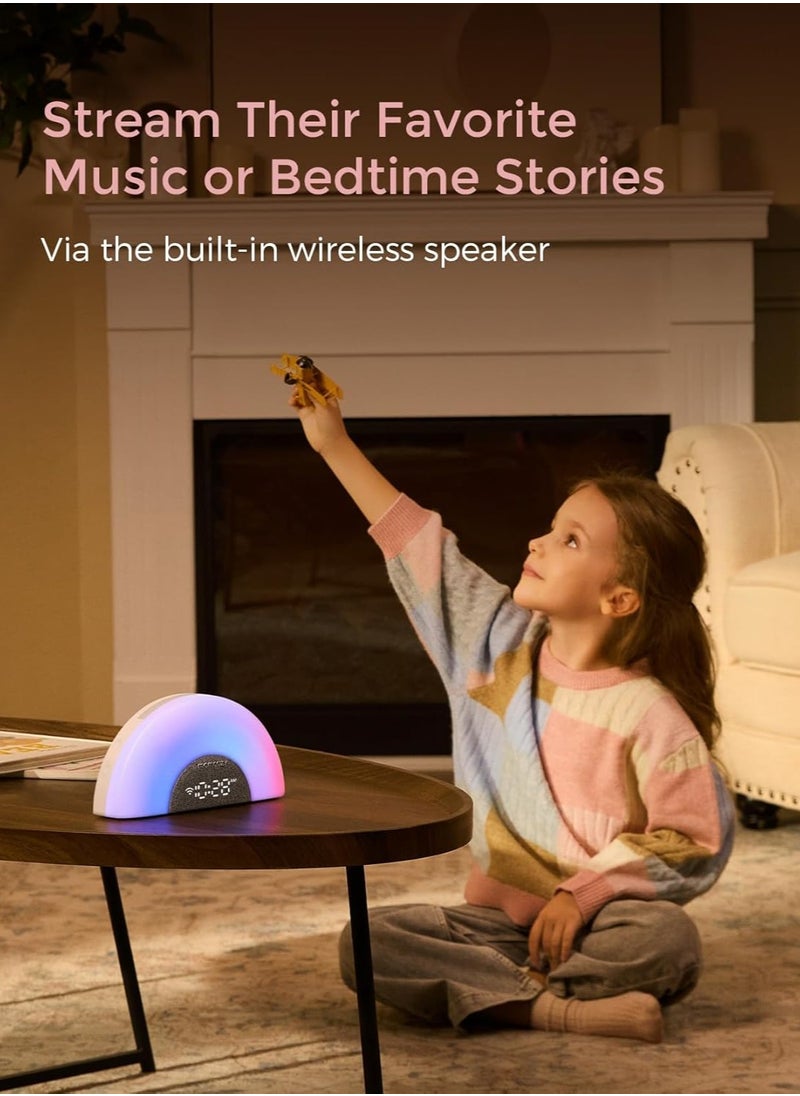 Momcozy - DreamSync Tech™ Baby Sound Machine, Night Light, APP Control, Routine Builder, White Noise Machine with 34 Soothing Sounds, Wake Up Light Sunrise Alarm Clock, Wireless Speaker - Image 1
