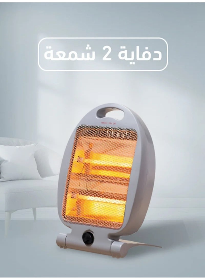 مدفأة كهربائية محمولة بقوة 800 واط، مزودة بحماية وأمان، ومستويات تدفئة قابلة للتعديل - Image 5