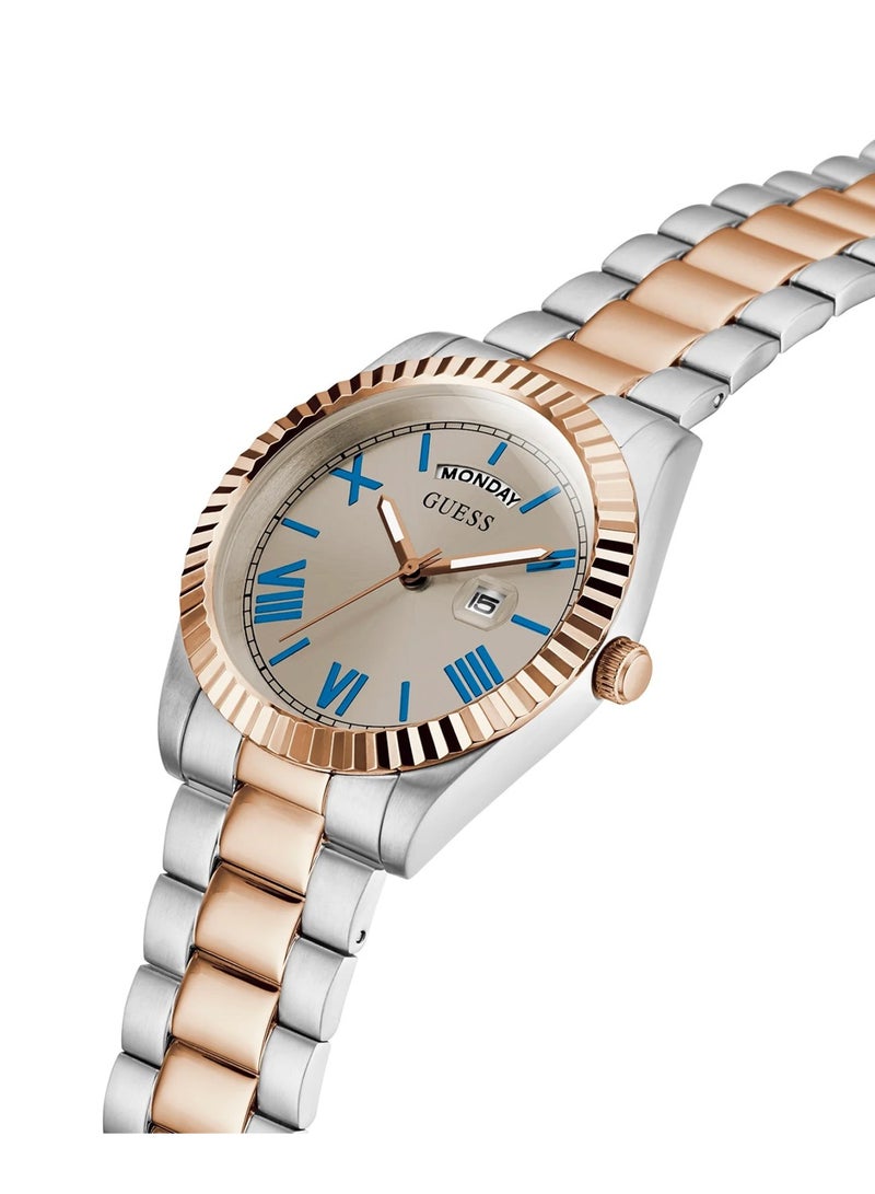 GUESS Men's Connoisseur Quartz Two tone Stainless Steel Watch GW0265G13 - 42 mm - Image 2