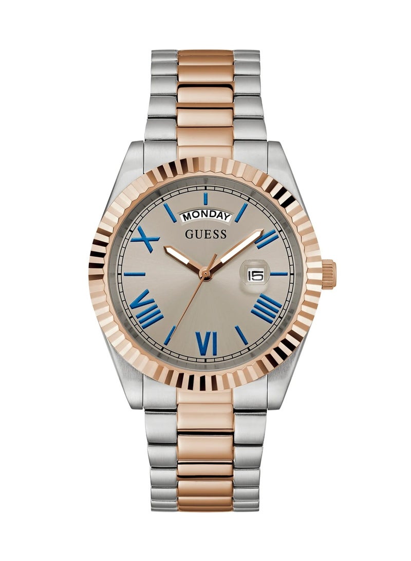 GUESS Men's Connoisseur Quartz Two tone Stainless Steel Watch GW0265G13 - 42 mm - Image 1