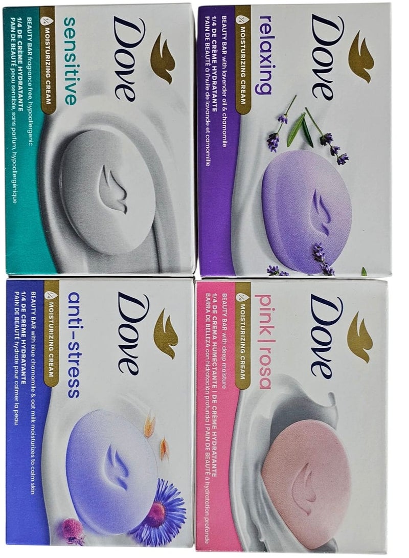 دوف صابون دوف مجموعة مختارة من 4 قطع 106جم×4  - Image 1