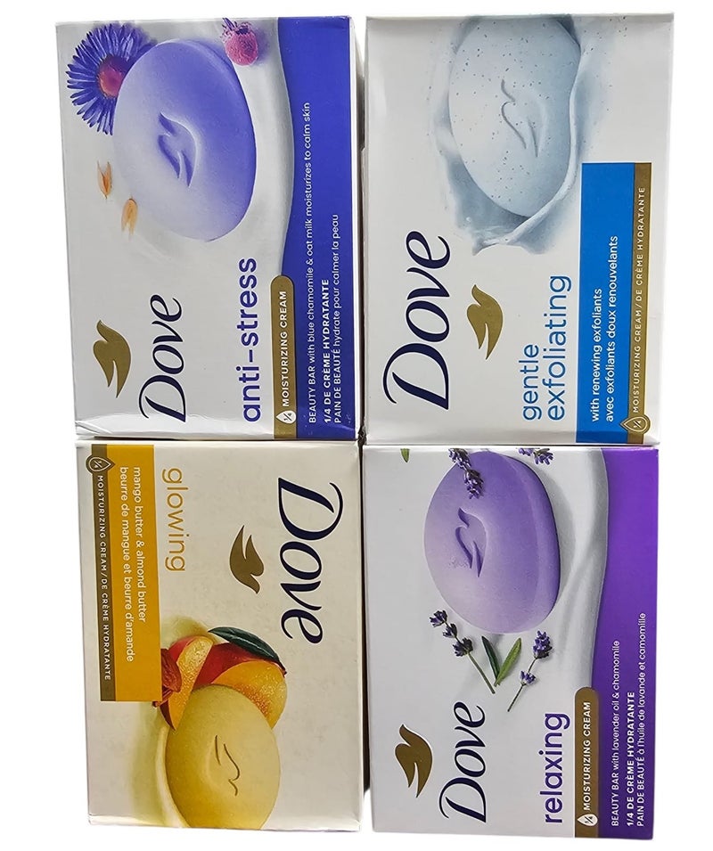صابون دوف مجموعة مختارة من 4 قطع 106جم×4