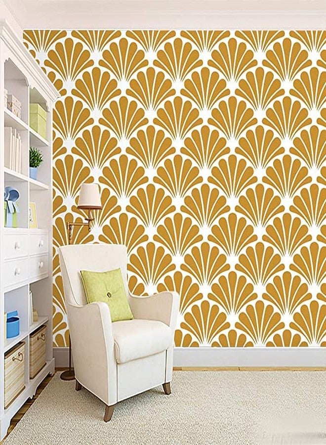 WALL DECOR Floral Decor Peacock Yellow Pattern Wallpaper Multicolor Wall Sticker for Home Decor, Living Room, Bedroom, Hall, Kids Room, Play Room(Self Adhesive Vinyl, Waterproof Model DW062) (16 X 90 INCH) - Image 1