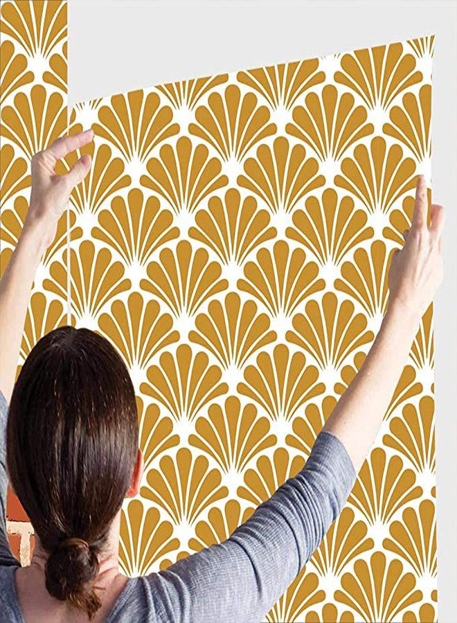 WALL DECOR Floral Decor Peacock Yellow Pattern Wallpaper Multicolor Wall Sticker for Home Decor, Living Room, Bedroom, Hall, Kids Room, Play Room(Self Adhesive Vinyl, Waterproof Model DW062) (16 X 90 INCH) - Image 4