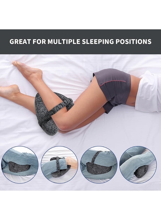 Leg Knee Foam Support Pillow Memory Foam - Knee Leg pillow for Sleeping Soothing Pain Relief for Sciatica, Back, Hips, Knees, Joints & Pregnancy - Image 5