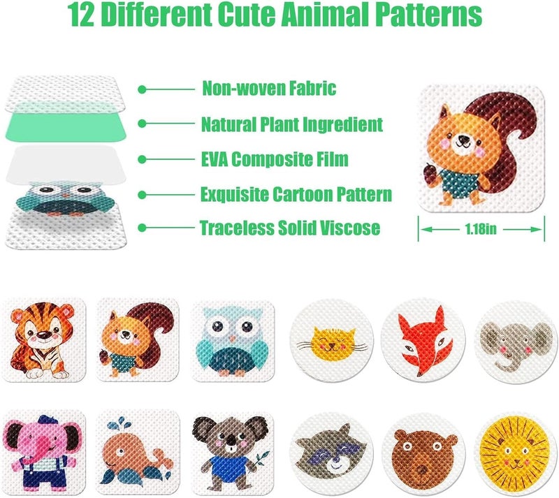 FUIN 240 Pack Mosquito Repellent Stickers, Bug Repellent Patches for Kid Adult Children, Natural Plant Based Ingredients Mosquito Patches Stickers with 4 Pack Mosquito Bracelets - Image 2