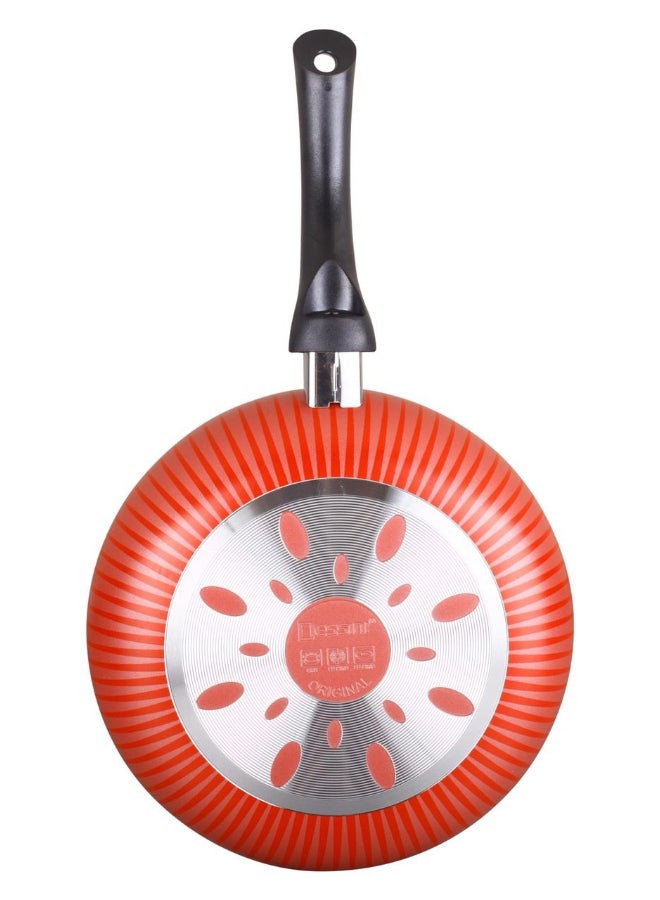 DESSINI مقلاة غير لاصقة مع طلاء هانيكوم متقدم أحمر، 20 سم - Image 4