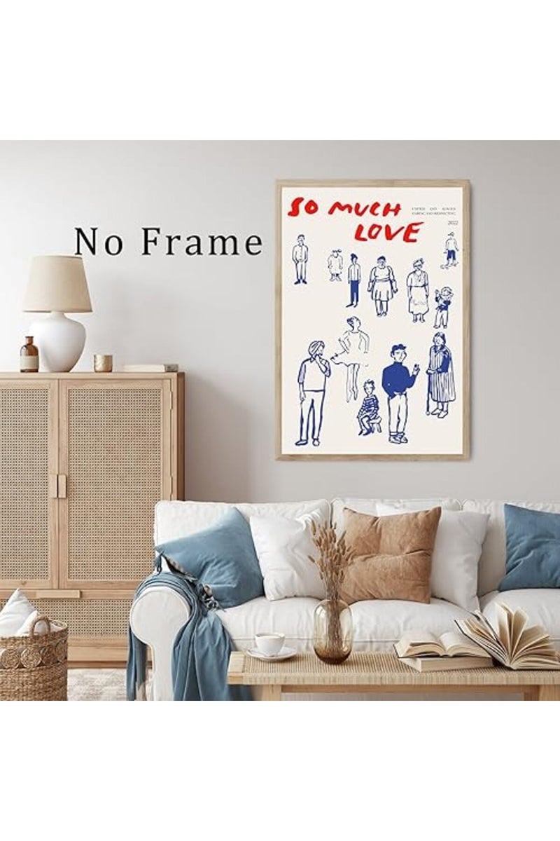 Canrvasvibe So Much Love Blue Aesthetic Poster - Image 4