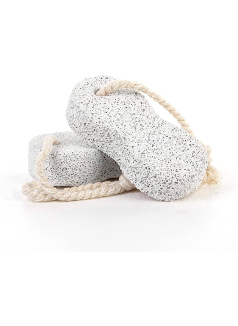 JAIRESTONE Pumice Stone for Feet  Natural Earth Lava Pumice Stone for Foot Callus  Foot Scrubbers for Use in Shower  Pack of 2 