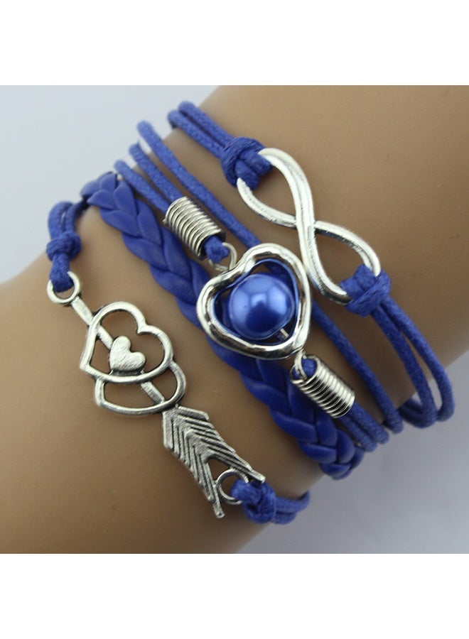 Goolsky Newly Launched Fashion Retro Love Pearl Multi-Color Rope Multi-Layer Bracelet - Image 4