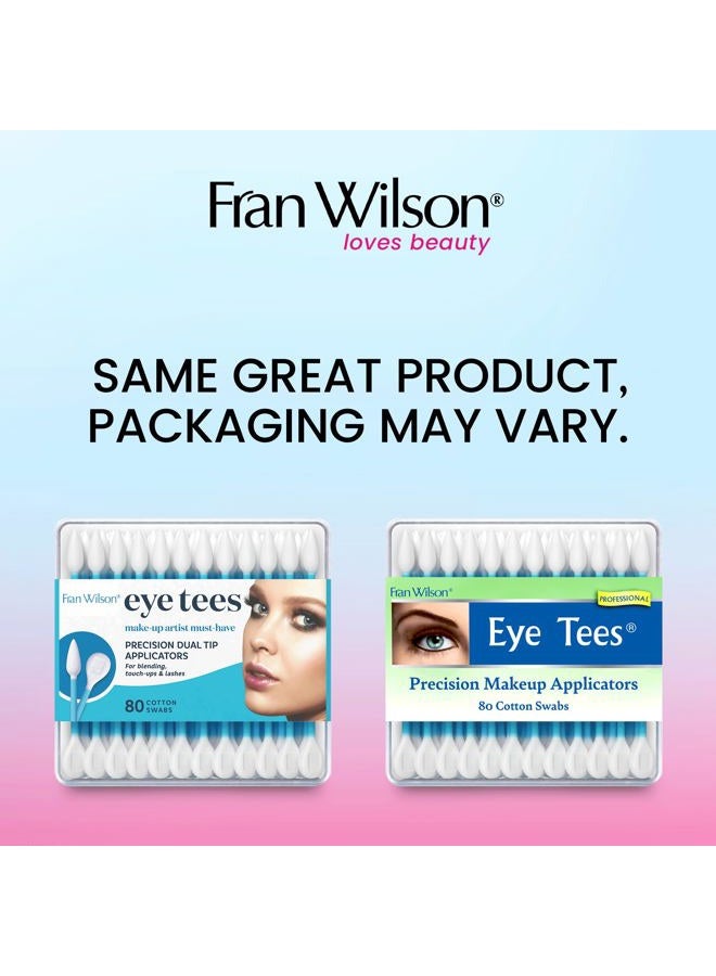 Fran Wilson EYE TEES COTTON TIPS 80 Count (6 PACK) - Precision Makeup Applicator, Double-sided Swabs with Pointed and Rounded Ends for Perfect Blending, Effective Cleaning and Precise Touch-ups - Image 2