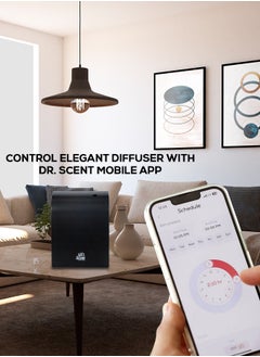 Dr Scent Essential Oil Diffuser – Elegant Floral | Sophisticated Design, 100-300 m² Coverage, Bluetooth & App Control, Infuses Fragrance to Enhance Your Environment (Black) - pzsku/ZD051445F6455594A1A45Z/45/_/1726638939/d0cadfa8-8115-4f6a-a78d-4de7f8ec1328