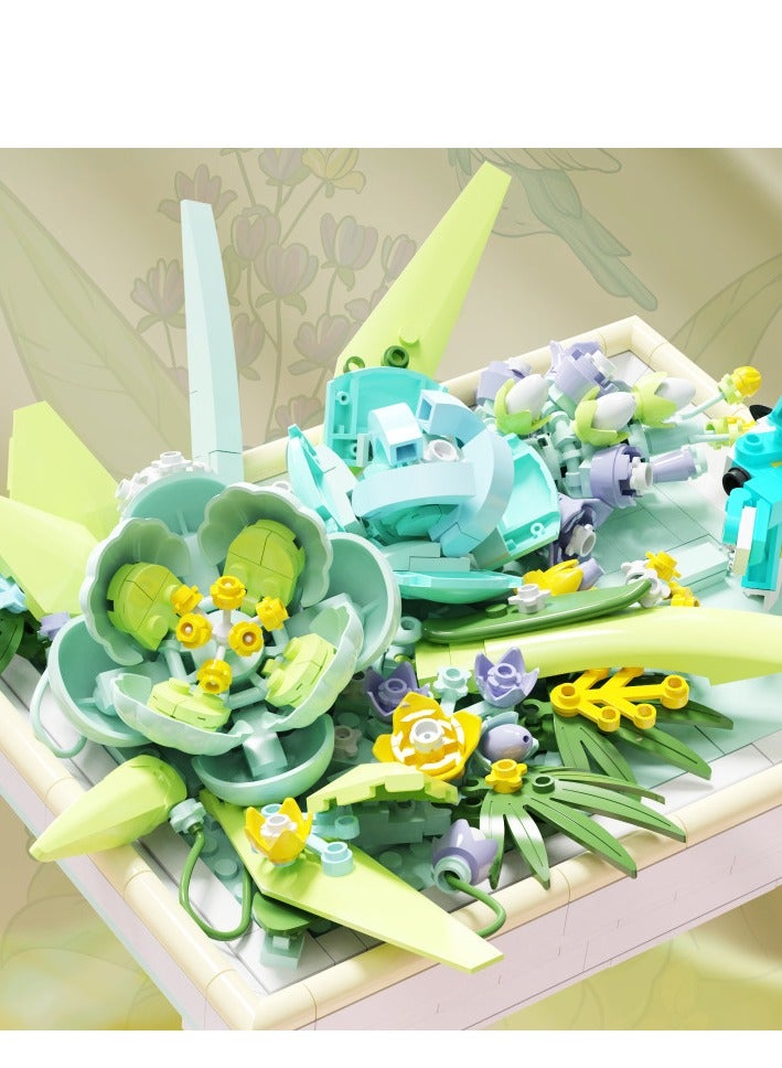 Creative Photo Frame, Bouquet, Building Block Gift - Image 3