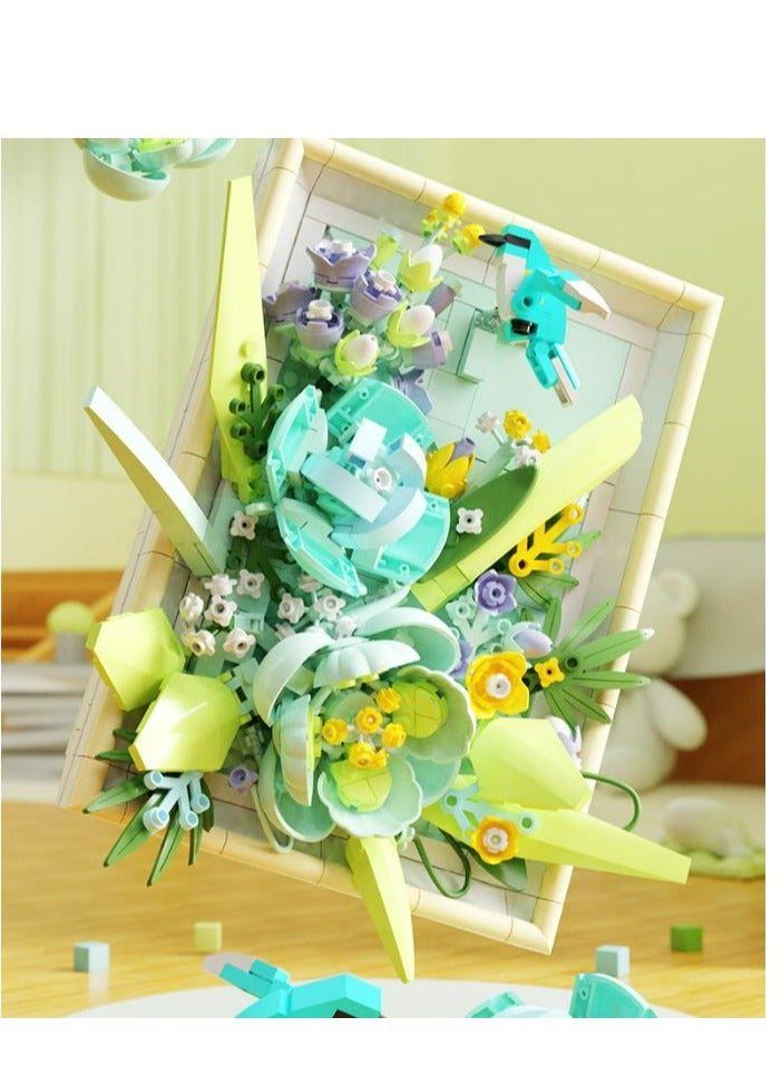 Creative Photo Frame, Bouquet, Building Block Gift - Image 4