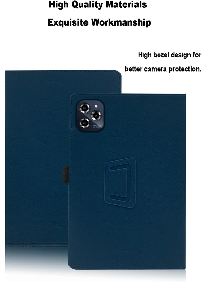 VKL Case for TABWEE W90 11 inch, TABWEE W90 Tablet Case, Folding Stand Protective Cover with Pencil Holder and Wrist Strap, Full Protection. (Blue) - Image 5