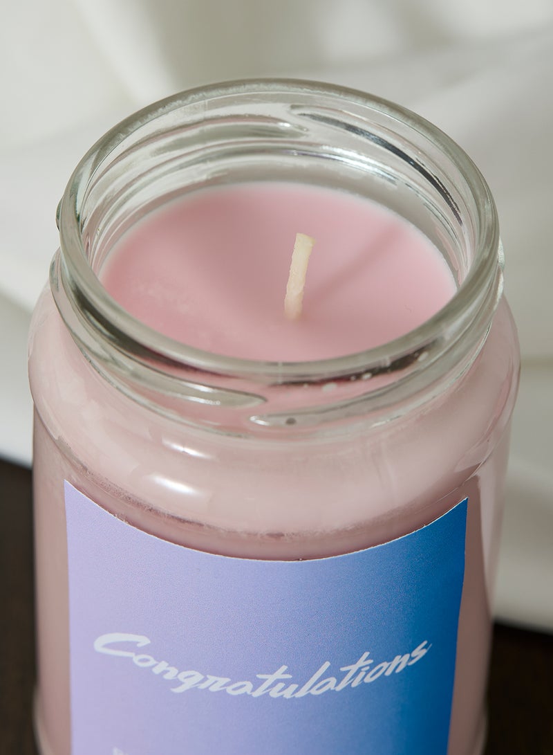 فلامنجو كاندلز شمعة تهنئة وردية لامعة - Image 3