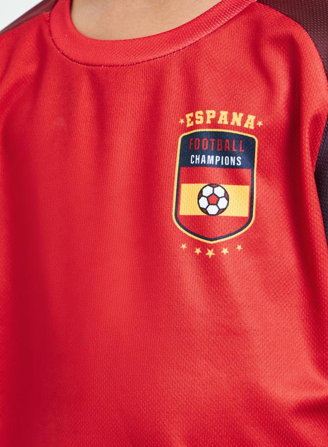 Styli Boys Spain Print Jersey T-Shirt and Shorts FIFA Football Set - Image 4