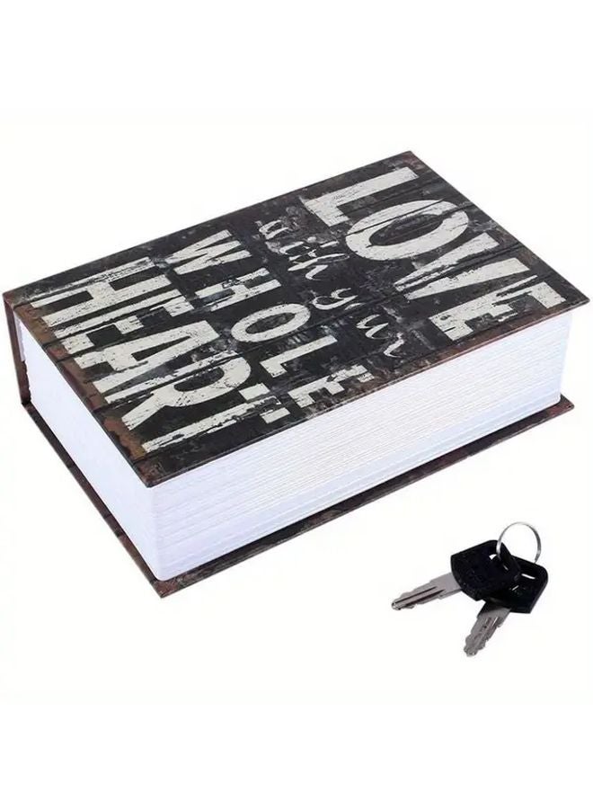 Compact Book Safe Box With Combination Lock Code Model Portable Hidden Storage - Image 4