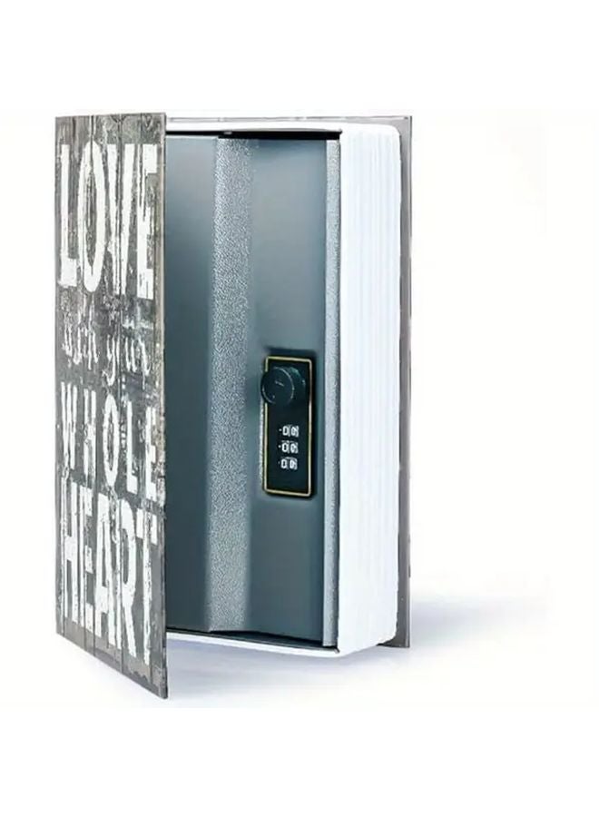 Compact Book Safe Box With Combination Lock Code Model Portable Hidden Storage - Image 5