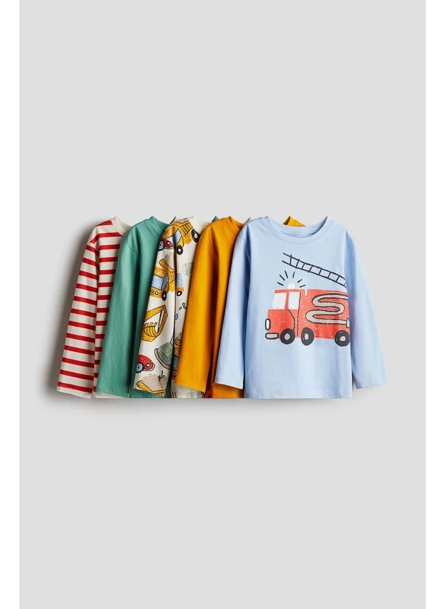 H&M 5-Pack Long-Sleeved T-Shirts