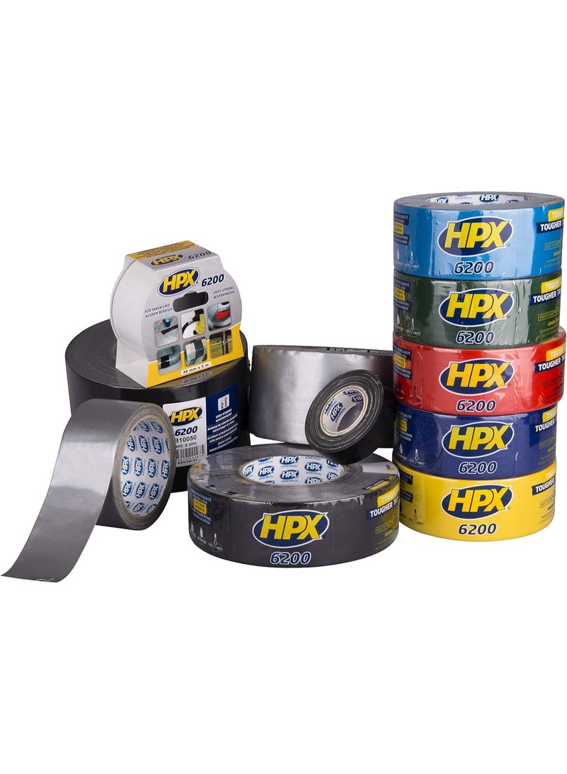 HPX 441318 6200 Duct Tape, 50 mm x 50 m, Black - Image 3