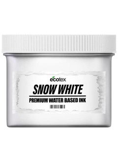 Screen Print Direct Ecotexscreen Printing Ink Snow White (Pint 16Oz.) Water Based Fabric Ink Silk Screen Ink Soft Fabric Ink Or Screen Ink For Shirt Printing Screen Printing Supplies For Screen Printing Kit  - Image 1