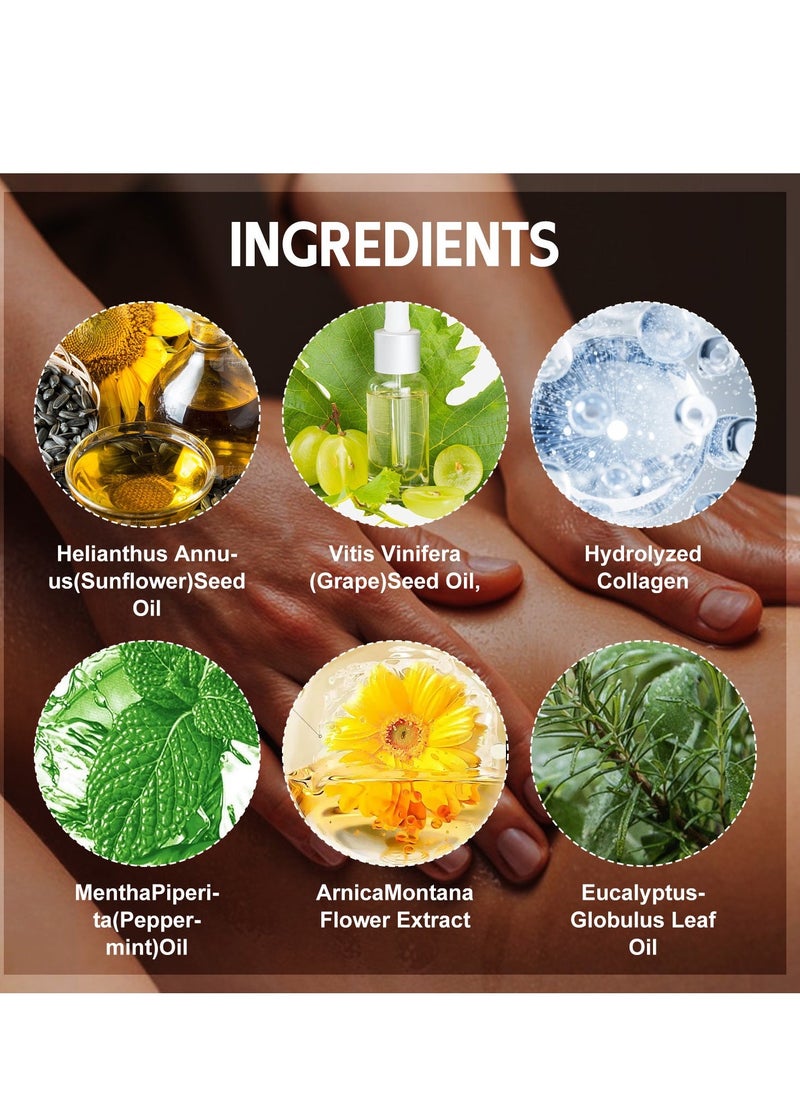 SUMAX - peppermint massage oil soothes skin joints moisturizes hydrates skin 200ml - Image 1