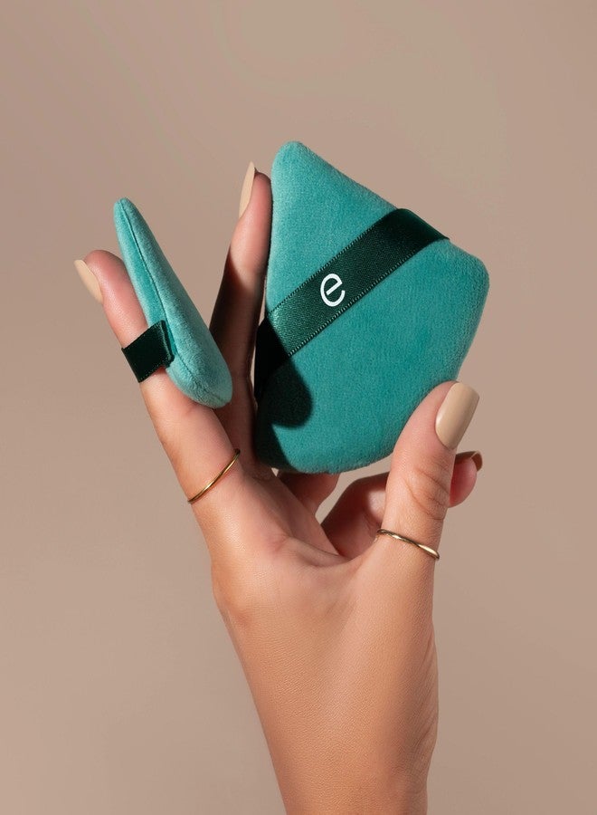 إيكوتولز مجموعة إسفنجات بودرة إيكوتولز الثنائية، إسفنجات بودرة بالحجم الكامل وصغيرة للبودرة السائبة أو المضغوطة، لتطبيق دقيق لمنطقة تحت العين ومنطقة الجبهة والأنف والذقن، إسفنجات مكياج ناعمة، نباتية وخالية من القسوة، طقم من قطعتين - Image 5