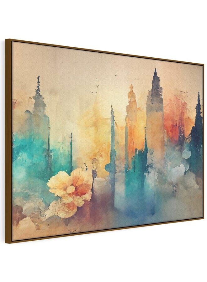 Home Gallery Abstract Art With Watercolor Stain Framed Wall Art - Image 5