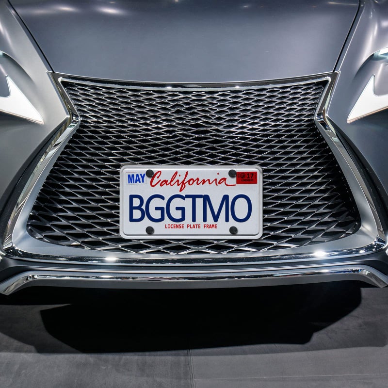 BGGTMO License Plate Bracket Holder- Front License Plate Mounting Kit, Universal Bumper Car Tag Frame Mount Adapter with Stainless Steel Screw Cap, Cable Ties - Image 5
