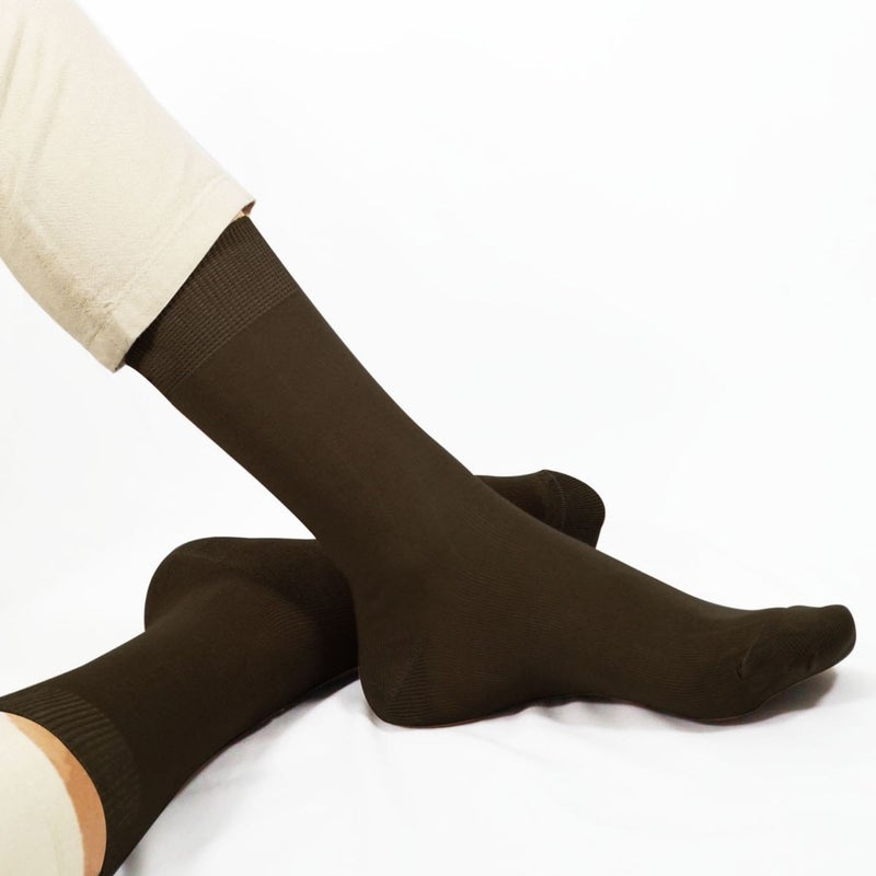 Kral Socks Bamboo Men's Socks Classic Socket Plain Long Summer Seamless 5-Piece Boxed Premium Set  - Image 3