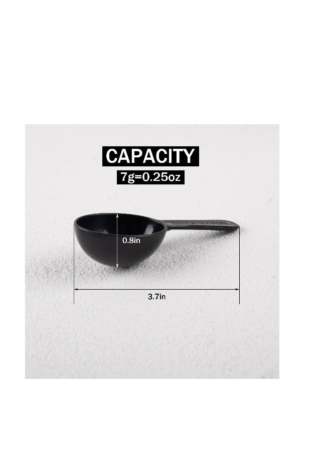 24 Pack Coffee Bean Measuring Spoons, Disposable Teaspoon Measuring Spoons, Coffee Scoop Measure for Tea Sugar Spices ( 7g, Black )  - Image 2