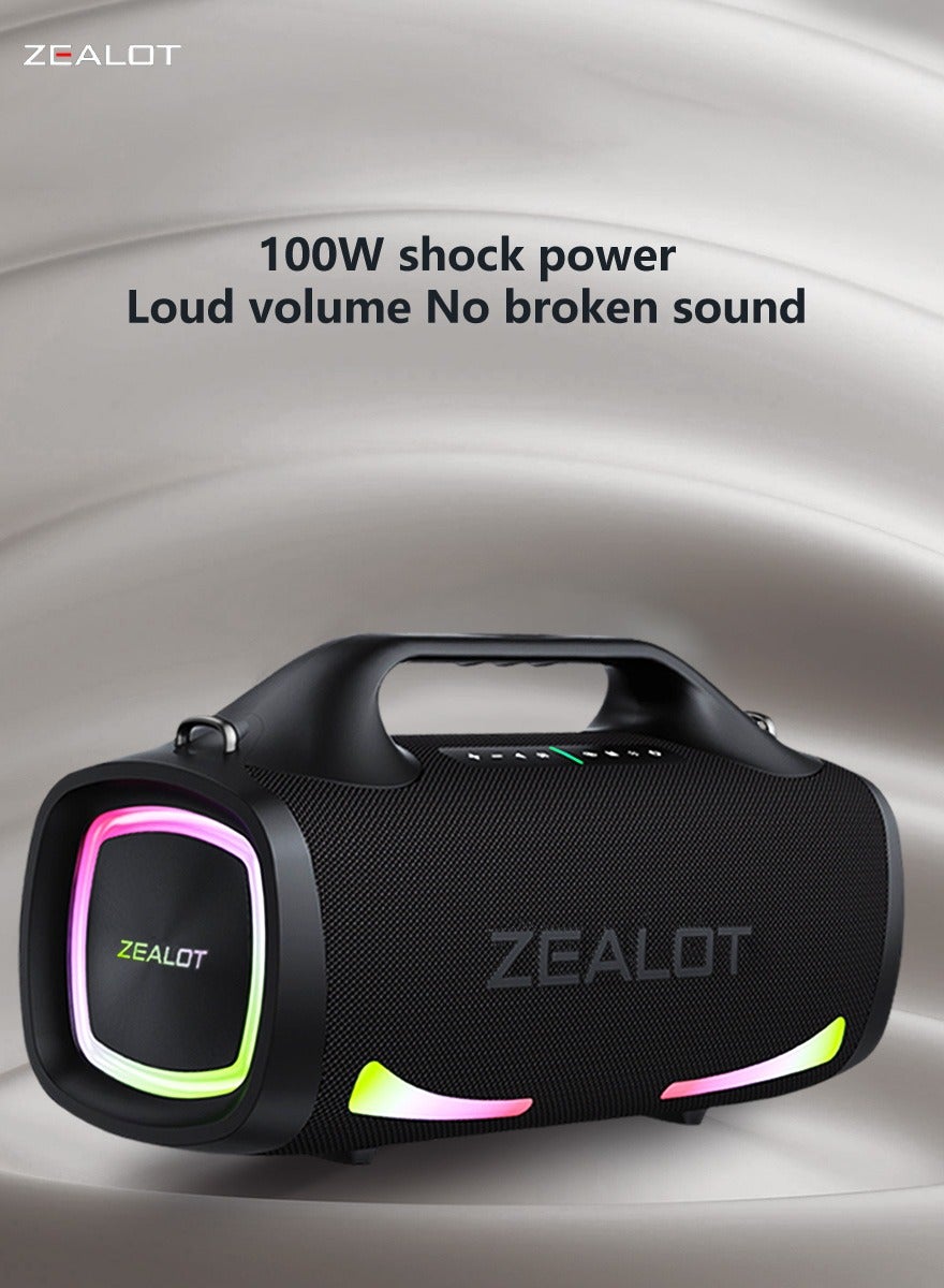 Zealot ZEALOT S79 100W Bluetooth Portable Speaker, 24000mAh