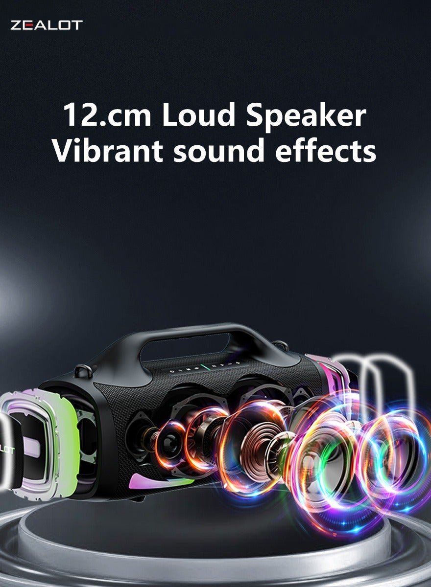Zealot ZEALOT S79 100W Bluetooth Portable Speaker, 24000mAh